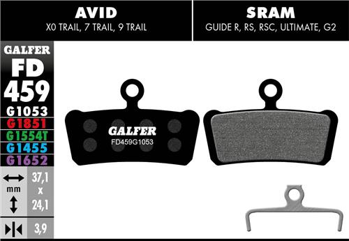 BIKE ROAD BRAKE PAS SRAM GUIDE  AVID XO TRAIL